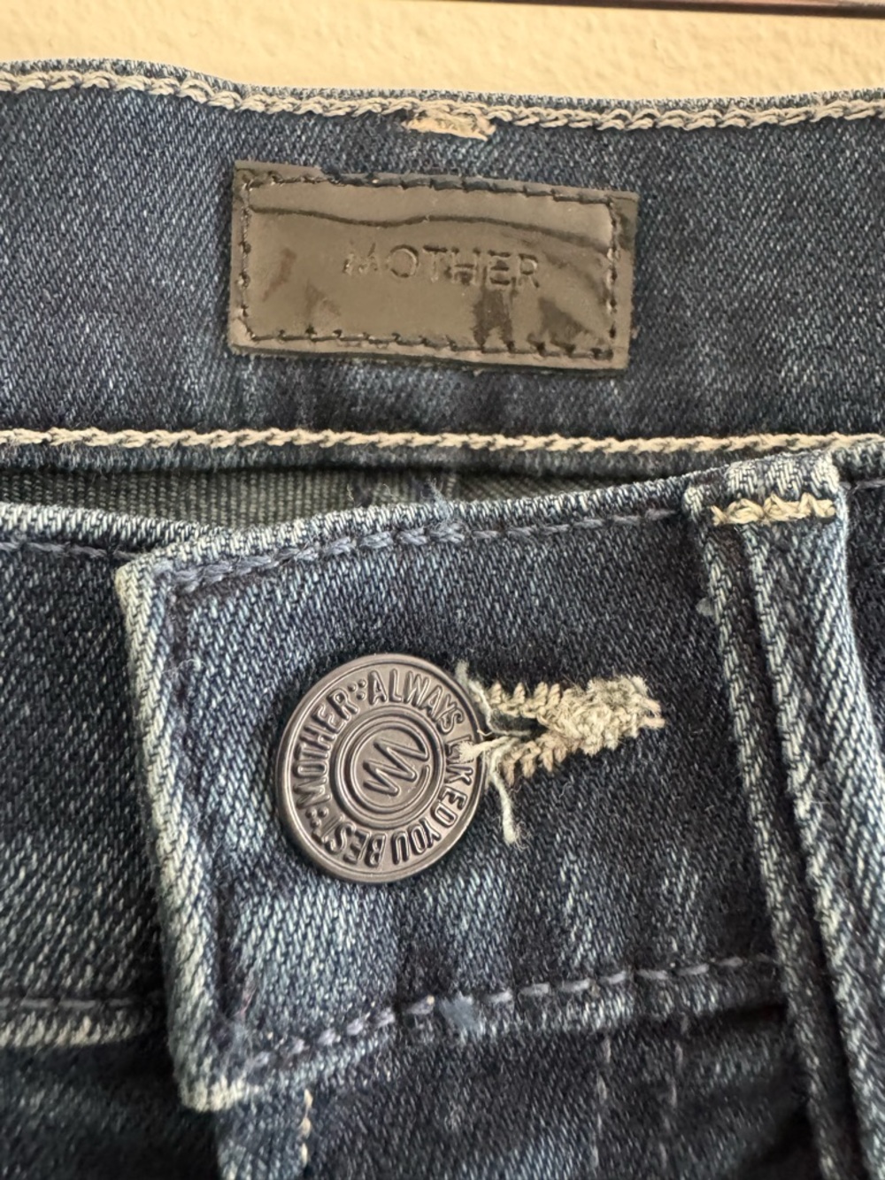 Mother The Insider Crop Step Fray Good For You Jeans size 24 - Picture 8 of 8